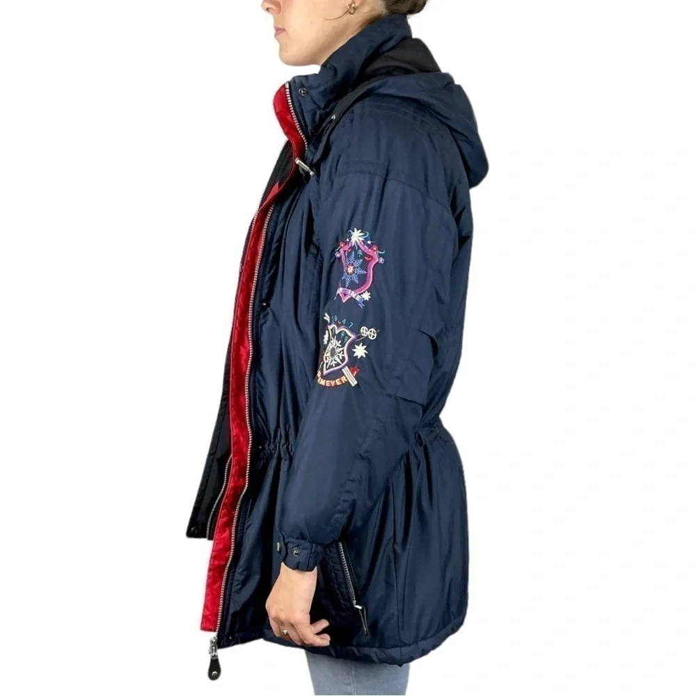 OBERMEYER AUSTIN EMBROIDERED FLORAL SNOWFLAKE WINTER SNOW SKI JACKET